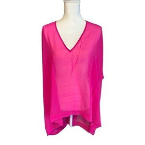 Boho L'Agent by Agent Provocateur Women's Bathing Suit Cover Up Bright Pink